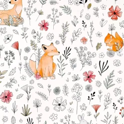 Sale Papier peint intissé CALM FOREST coloris multicolore - Enfant Papiers Peints Enfant|Papiers Peints