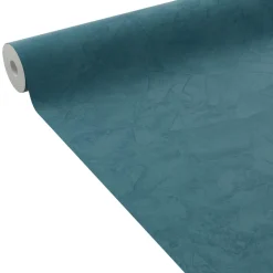 Sale Papier peint intissé RAVENNE coloris bleu pétrole - Papiers Peints