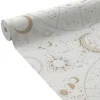 Outlet Papier peint intissé ZODIAC coloris blanc - Papiers Peints