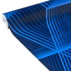 Sale Papier peint intissé ASHTON coloris bleu électrique - Papiers Peints