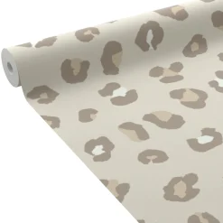 New Papier peint intissé LEO coloris nude - Papiers Peints