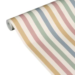 Outlet Papier peint intissé COLOR STRIPE coloris multicolore - Enfant Papiers Peints Enfant|Papiers Peints