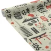 Hot Papier peint intissé KAWAII noir et rouge orangé - Papiers Peints