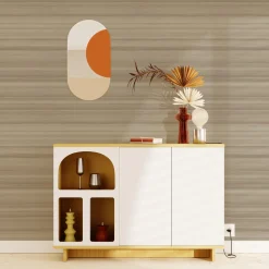 Sale Papier peint intissé MAEH coloris beige foncé - Papiers Peints