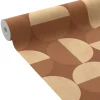 Hot Papier peint intissé LUCIANO coloris terracotta - Papiers Peints