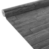 Best Papier peint intissé BURNT WOOD coloris Noir charbon - Papiers Peints