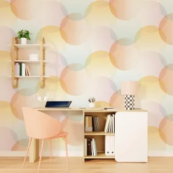 New Papier peint intissé BULLA coloris multicolore - Papiers Peints