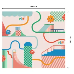 Sale Papier peint panoramique XL PETS PARK 300 x 270 cm - Enfant Décors Panoramiques Enfant|Papiers Peints Enfant
