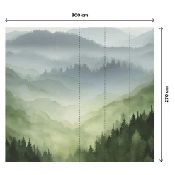 Clearance Papier peint panoramique XL ALPHEE 300 x 270 cm - Papiers Peints Panoramiques|Papiers Peints