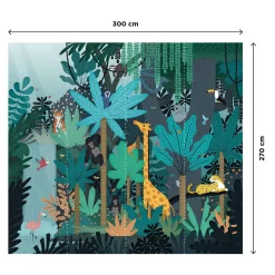 Online Papier peint panoramique XL FUN JUNGLE 300 x 270 cm - Enfant Puériculture|Décors Panoramiques Enfant