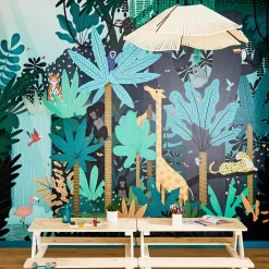 Online Papier peint panoramique XL FUN JUNGLE 300 x 270 cm - Enfant Puériculture|Décors Panoramiques Enfant