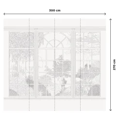Sale Papier peint panoramique XL BOW WINDOW 300 x 270 cm - Papiers Peints Panoramiques|Papiers Peints