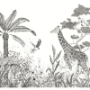 Discount Papier peint panoramique XL BLACK JUNGLE 300 x 270 cm - Enfant Papiers Peints Enfant|Papiers Peints Panoramiques