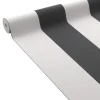Online Papier peint vinyle PODIUM STRIPE noir et blanc - Papiers Peints