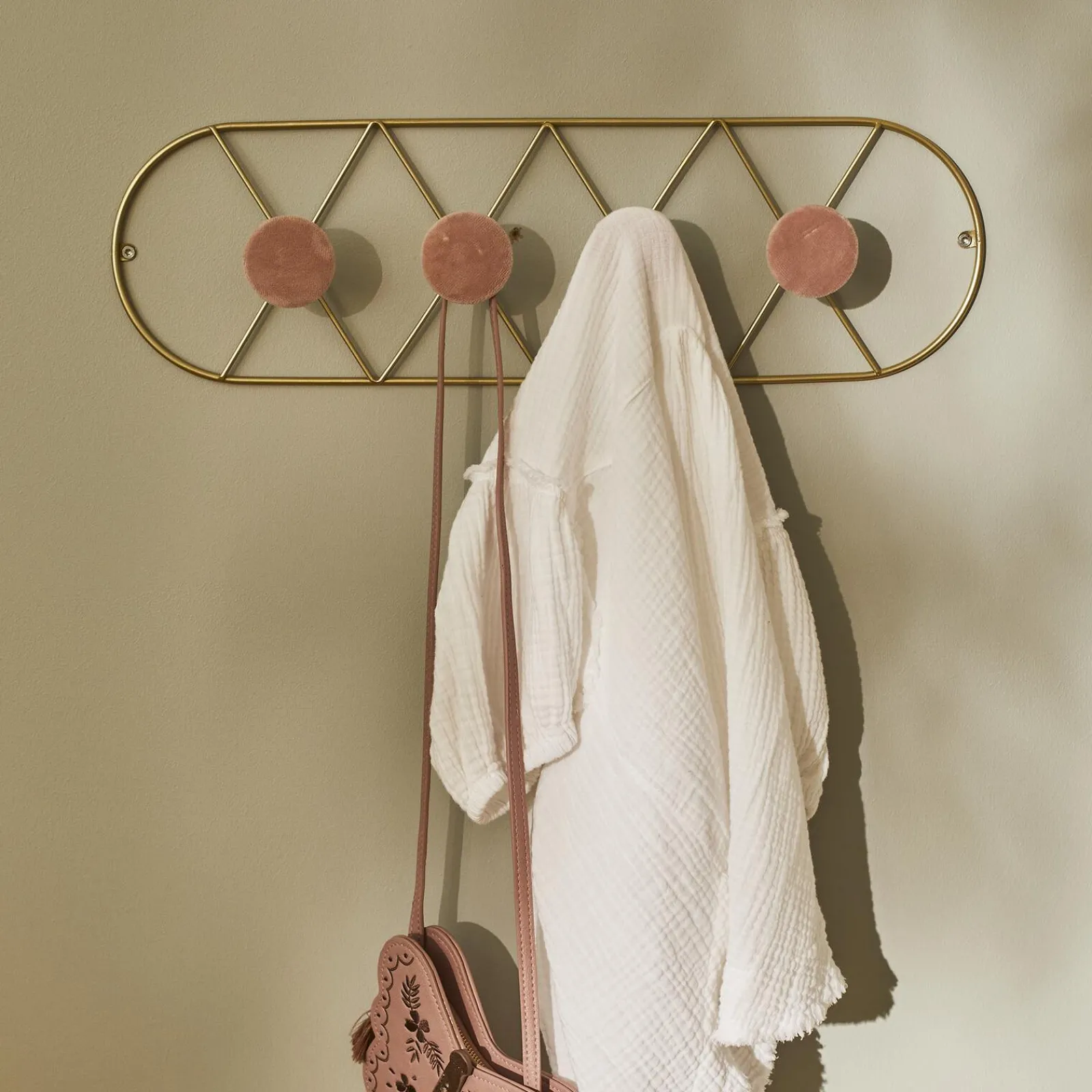 Best Patère JELLY coloris rose et or - Enfant Déco Enfant|Déco Murale Enfant