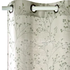 Sale Rideau Lin IPSA coloris eucalyptus 140 x 280 cm - Rideaux