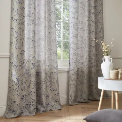Outlet Rideau Lin IPSA coloris indigo 140 x 280 cm - Rideaux