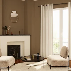 Best Rideau OSTUNI coloris albatre 140 x 260 cm - Rideaux