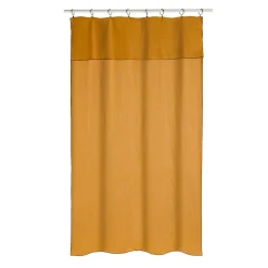 Hot Rideau SIFNOS coloris ocre jaune 140 x 290 cm - Rideaux