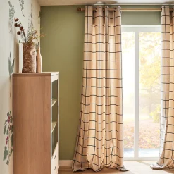 Discount Rideau SOLANE coloris naturel 140 x 260 cm - Rideaux