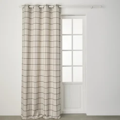 Discount Rideau SOLANE coloris naturel 140 x 260 cm - Rideaux