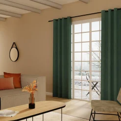 New Rideau thermique ANDREA bleu mineral 140 x 260 cm - Rideaux