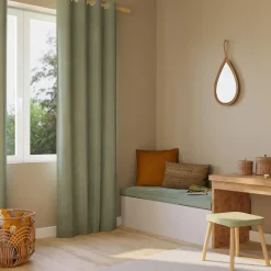Online Rideau thermique KINLEY vert de gris 140 x 180 cm - Rideaux