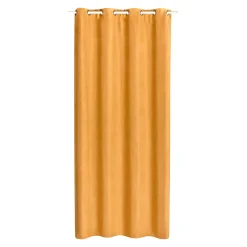 Fashion Rideau thermique KINLEY coloris ocre 140 x 260 cm - Rideaux