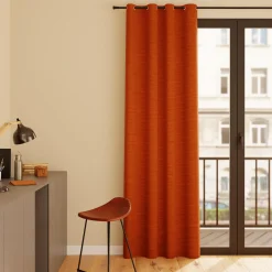Discount Rideau thermique KINLEY coloris caramel 140 x 260 cm - Rideaux