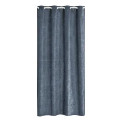 Outlet Rideau thermique KINLEY coloris bleu nuit 140 x 260 cm - Rideaux