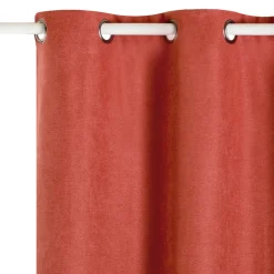Discount Rideau thermique KINLEY coloris poterie 140 x 260 cm - Rideaux