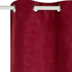 Outlet Rideau thermique KINLEY coloris marsala 140 x 260 cm - Rideaux