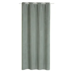 Discount Rideau thermique KINLEY vert de gris 140 x 260 cm - Rideaux
