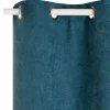 Best Rideau thermique KINLEY coloris bleu paon 140 x 260 cm - Rideaux