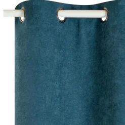 Best Rideau thermique KINLEY coloris bleu paon 140 x 260 cm - Rideaux