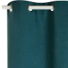 New Rideau thermique KODI coloris bleu paon 140 x 260 cm - Rideaux