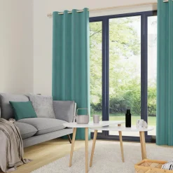 Fashion Rideau VELVET coloris bleu givré 140 x 260 cm - Rideaux