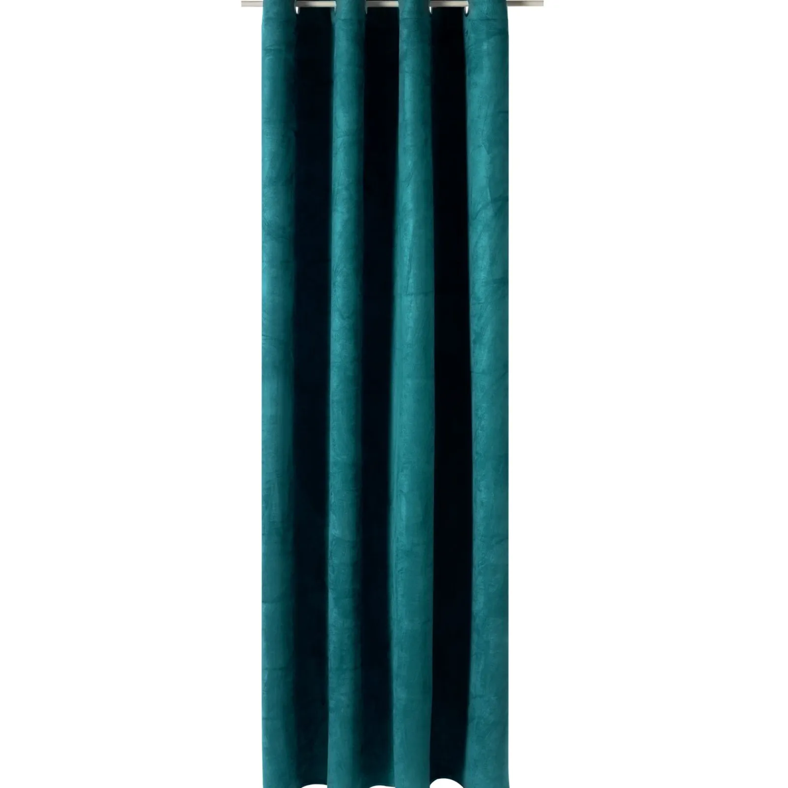 Hot Rideau VELVET coloris bleu paon 140 x 260 cm - Rideaux