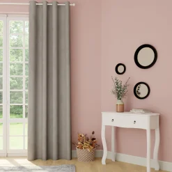 Outlet Rideau VELVET coloris perle 140 x 260 cm - Rideaux
