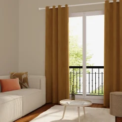 Online Rideau VELVET coloris ocre 140 x 260 cm - Rideaux