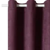 Outlet Rideau VELVET coloris prune 140 x 260 cm - Rideaux