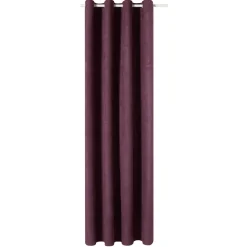 Outlet Rideau VELVET coloris prune 140 x 260 cm - Rideaux