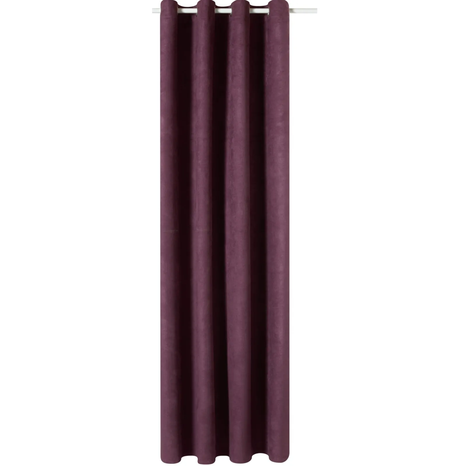 Outlet Rideau VELVET coloris prune 140 x 260 cm - Rideaux