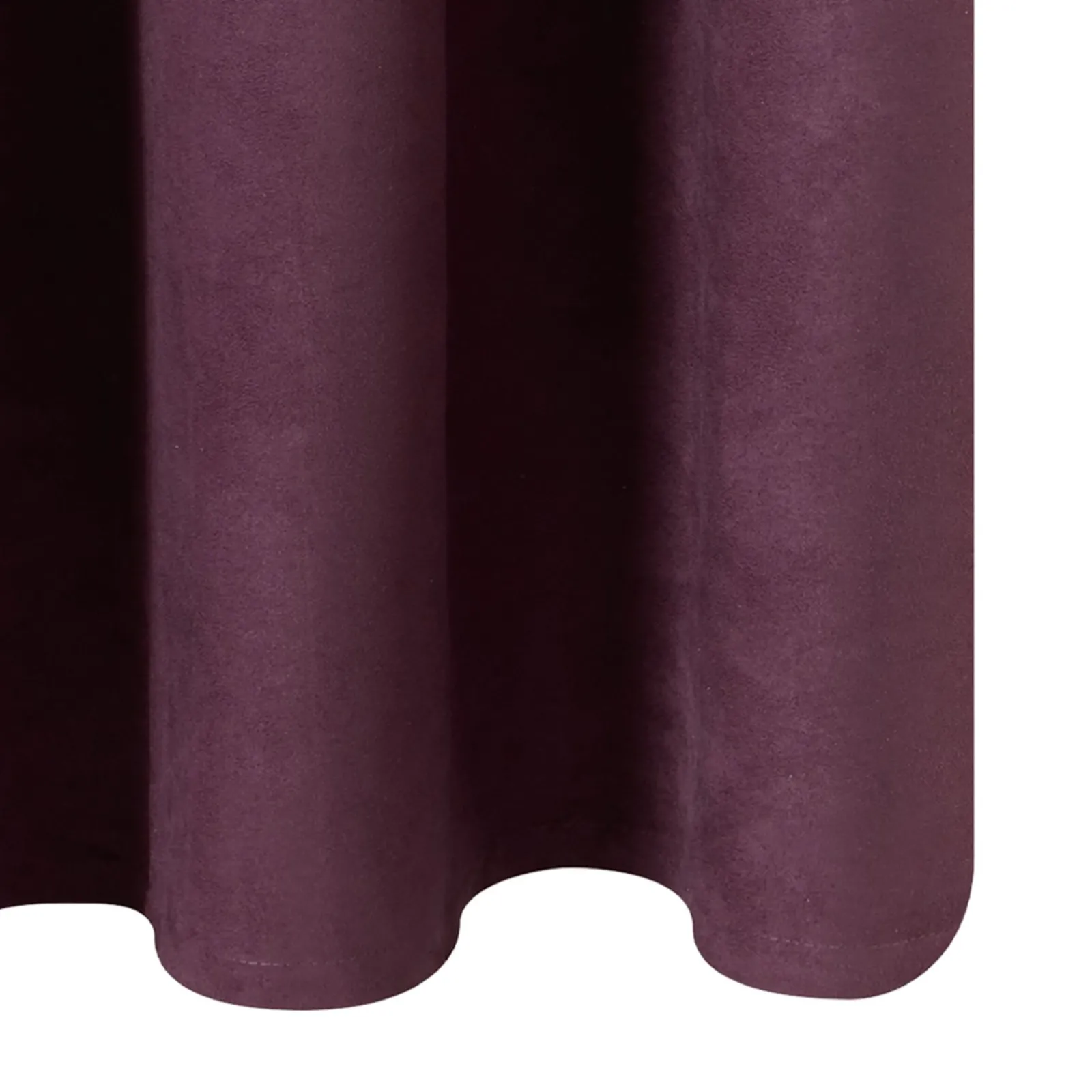 Outlet Rideau VELVET coloris prune 140 x 260 cm - Rideaux