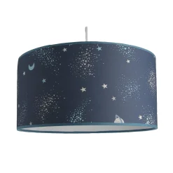 Discount Suspension COSMIC coloris bleu 19 x 39 cm - Enfant Luminaires Enfant|Suspensions