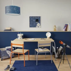 Discount Suspension COSMIC coloris bleu 19 x 39 cm - Enfant Luminaires Enfant|Suspensions