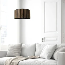 Online Suspension LATTY coloris bois foncé 19 x 38 cm - Suspensions