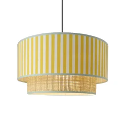 Outlet Suspension RIVIERA coloris ocre 20 x 38 cm - Enfant Luminaires Enfant|Suspensions