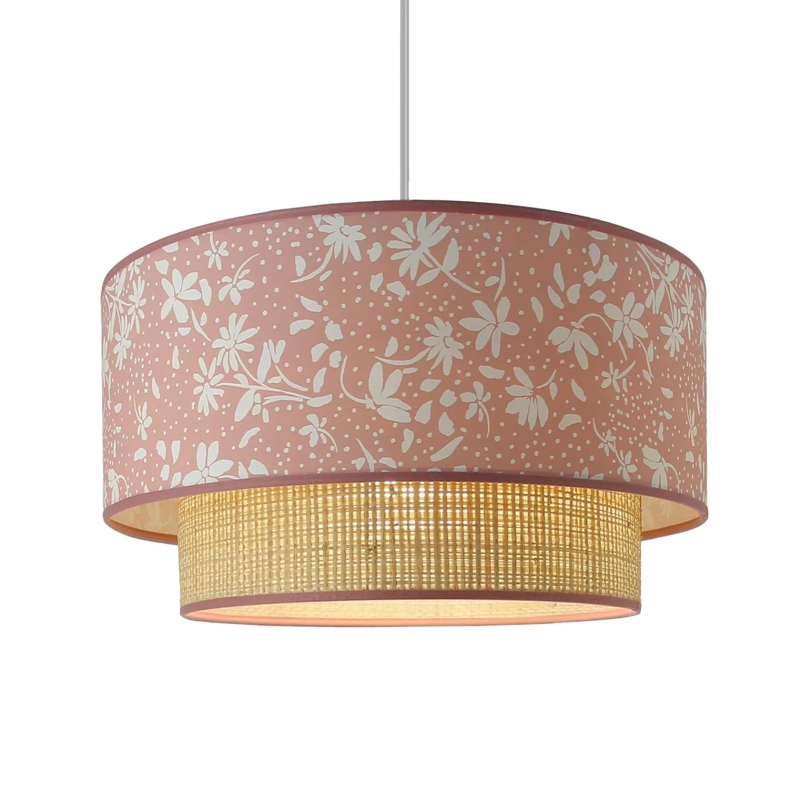 Online Suspension ZOÉ coloris rose doux 20 x 38 cm - Suspensions
