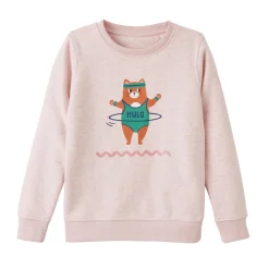 Hot Sweat sans capuche CHACHAT coloris Rose chiné - Vêtements